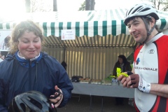 Estelle et Romain après la course