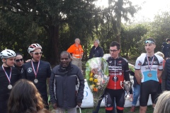 Gaultier, Abdel, Candide, Jérome et Olivier, podium handisport