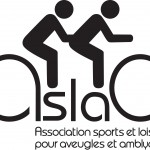 LOGO ASLAA (un tandem dont les 2 roues sont les 2 lettres A arrondies du début et de la fin du nom)