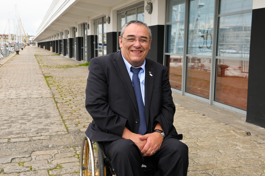 Gérard Masson, président de la FFH à La Rochelle, le 14 avril 2012