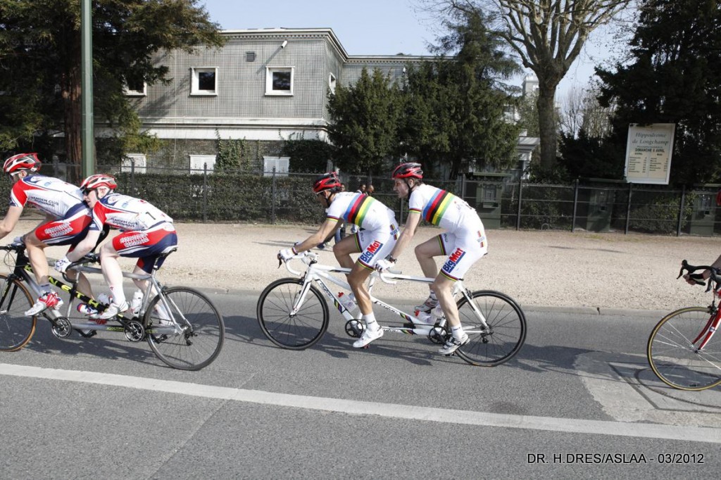 Course de Longchamp 2012 - cyclisme handisport - Organisation ASLAA