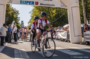 Tandems ASLAA au trophée cycliste handisport de Montlouis - Photo de Jean Montagne.