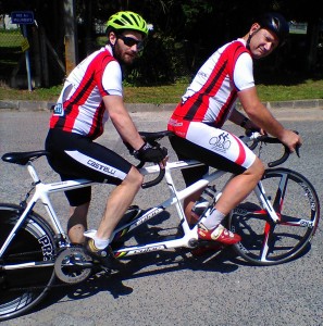 Denis et Raphaël à l'échauffement